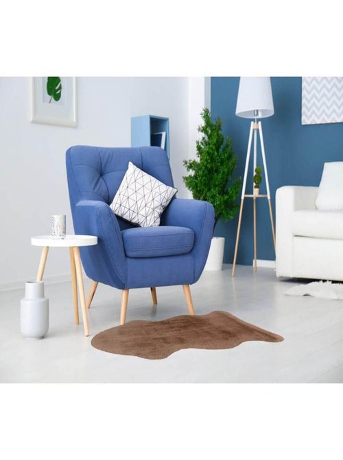 Tapis shaggy en peau de mouton synthétique Cosy - Kiabi