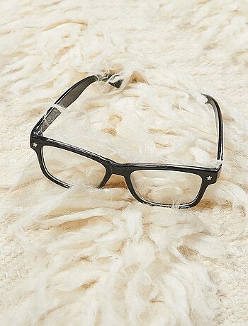 Tapis shaggy fait main en laine motif uni FLOKATA