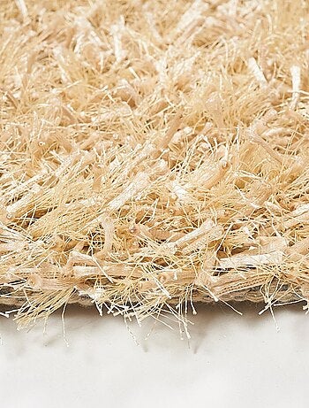 Tapis shaggy fait main motif uni GLAMOURA