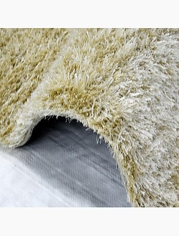 Tapis shaggy fait main motif uni SG FIN