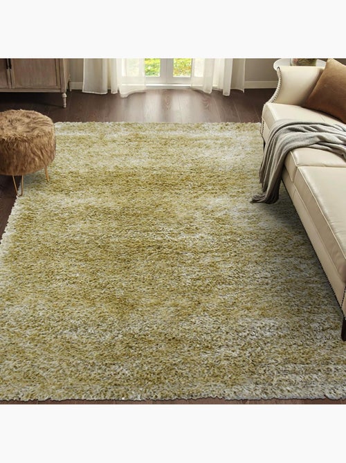 Tapis shaggy fait main motif uni MALAIDORY - Kiabi