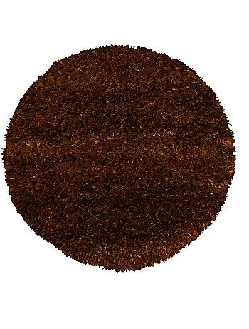 Tapis shaggy fait main motif uni MALAIDORY