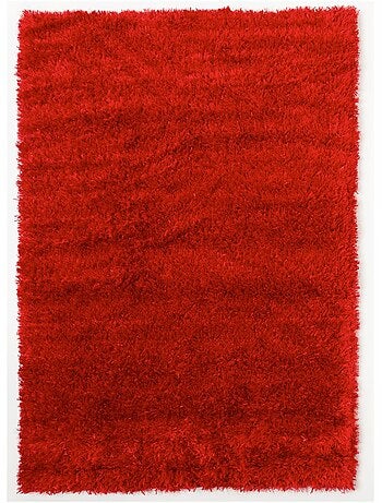 Tapis shaggy fait main motif uni MALAIDORY
