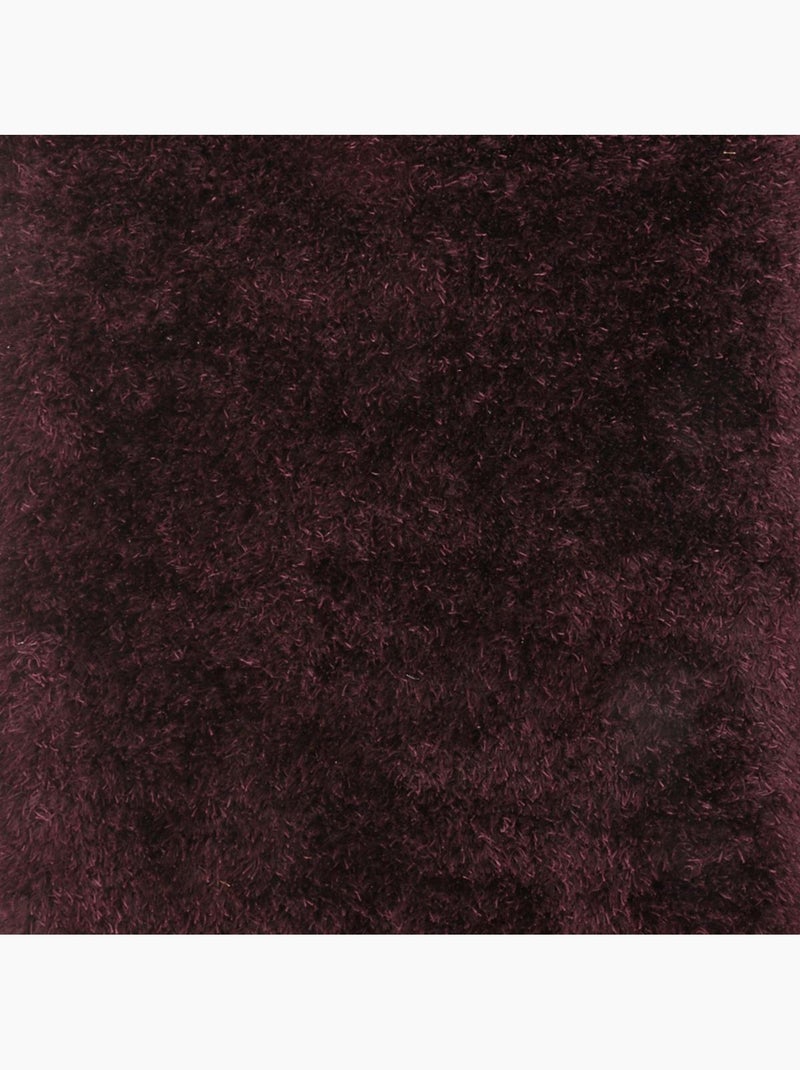 Tapis shaggy fait main motif uni MALAIDORY Violet - Kiabi