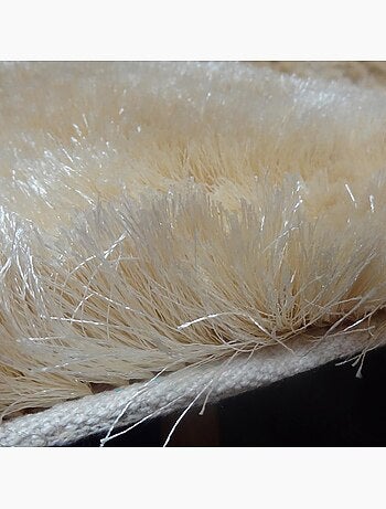 Tapis shaggy fait main motif uni SG FIN