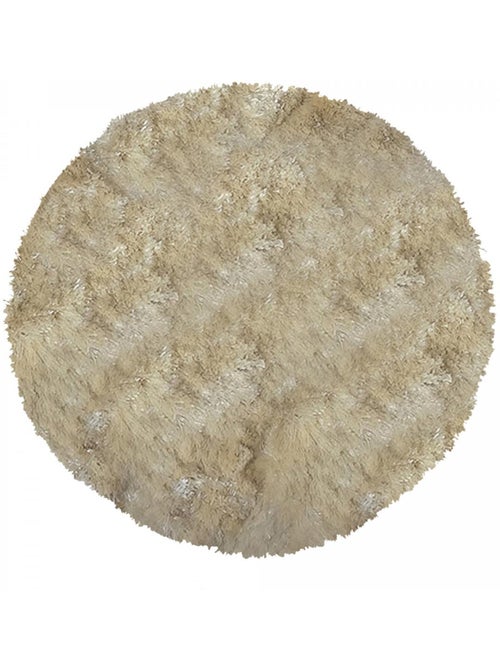 Tapis shaggy fait main motif uni SG FIN - Kiabi