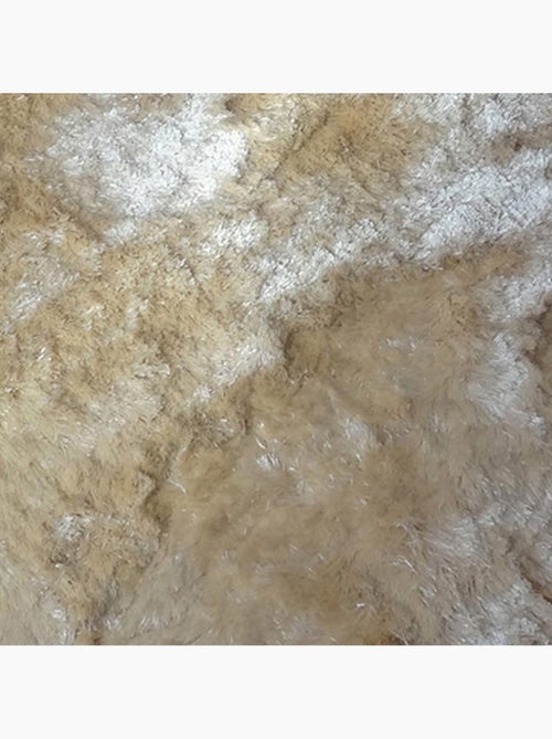 Tapis shaggy fait main motif uni SG FIN - Kiabi