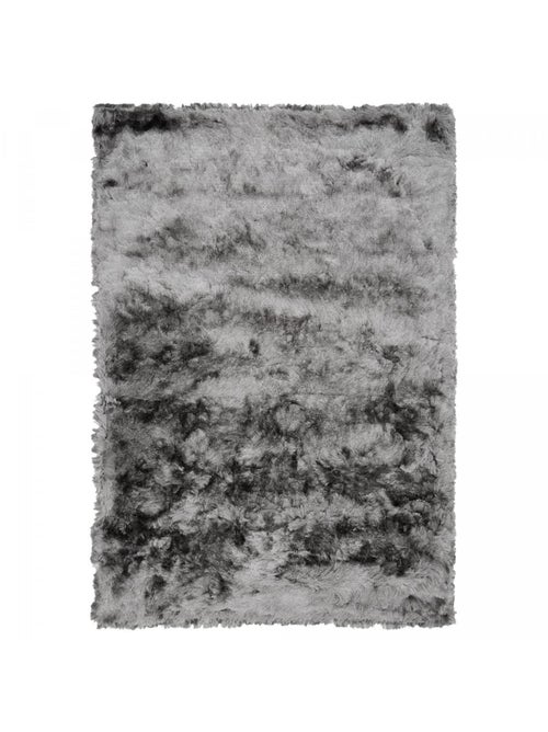 Tapis shaggy fait main motif uni SG FIN - Kiabi