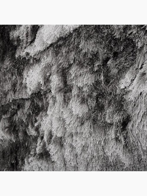 Tapis shaggy fait main motif uni SG FIN - Kiabi