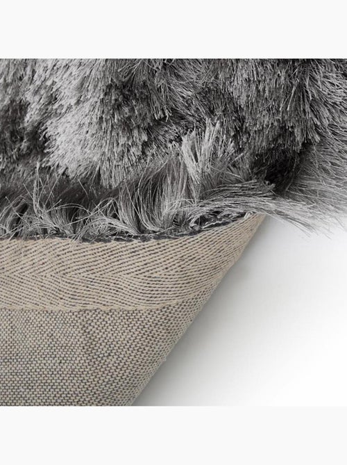 Tapis shaggy fait main motif uni SG FIN - Kiabi