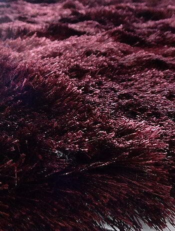 Tapis shaggy fait main motif uni SG FIN
