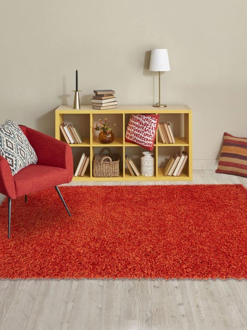 Tapis shaggy fait main motif uni STAROD - Kiabi