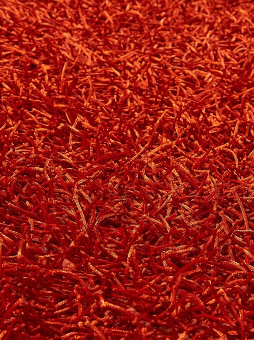 Tapis shaggy fait main motif uni STAROD - Kiabi