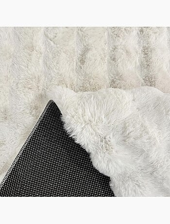 Tapis shaggy, faux uni sobre, poil long shaggy moelleux lyn58 bubl
