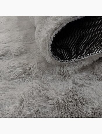 Tapis shaggy, faux uni sobre, poil long shaggy moelleux lyn58 bubl