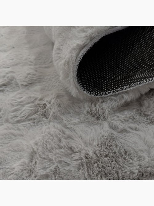 Tapis shaggy, faux uni sobre, poil long shaggy moelleux lyn58 bubl - Kiabi