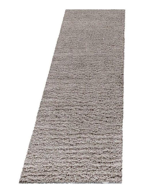 Tapis shaggy moelleux uni rectangle Cloudy - Kiabi