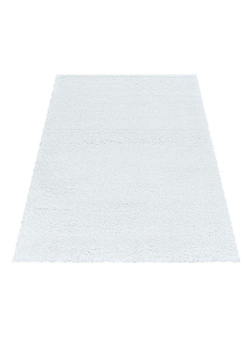 Tapis shaggy moelleux uni rectangle Cloudy - Kiabi