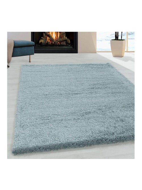 Tapis shaggy moelleux uni rectangle Cloudy - Kiabi