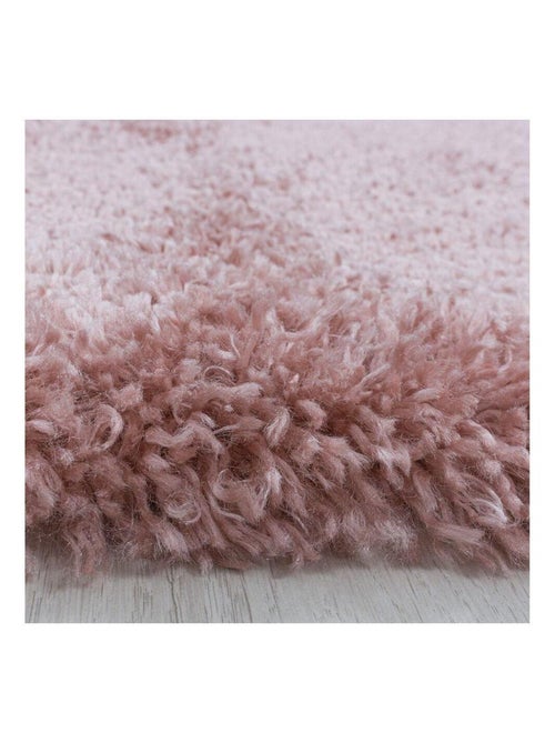 Tapis shaggy moelleux uni rectangle Cloudy - Kiabi