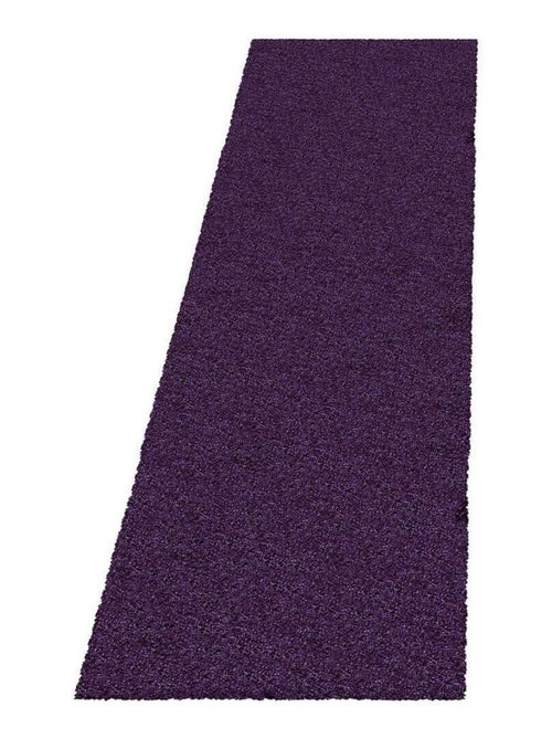 Tapis shaggy moelleux uni rectangle Cloudy - Kiabi