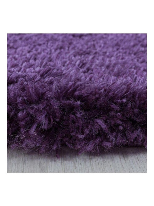 Tapis shaggy moelleux uni rectangle Cloudy - Kiabi