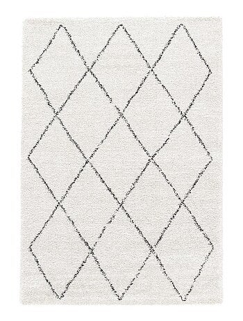 Tapis shaggy tissé motif abstrait AMORE 7