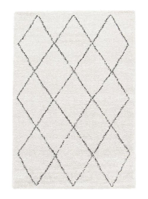Tapis shaggy tissé motif abstrait AMORE 7 - Kiabi