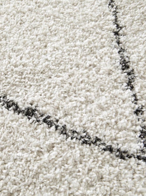 Tapis shaggy tissé motif abstrait AMORE 7 - Kiabi