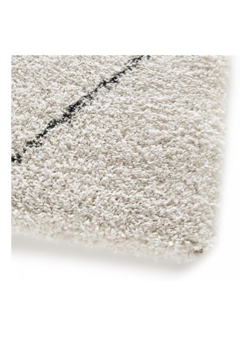 Tapis shaggy tissé motif abstrait AMORE 7 - Kiabi