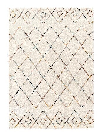 Tapis shaggy tissé motif abstrait AMORE 8