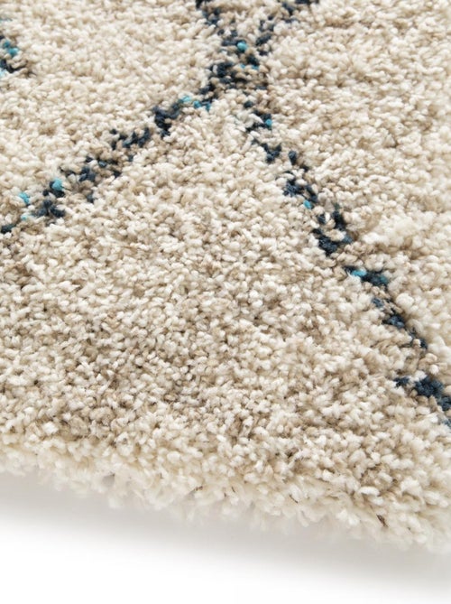 Tapis shaggy tissé motif berbère AMORE 2 - Kiabi