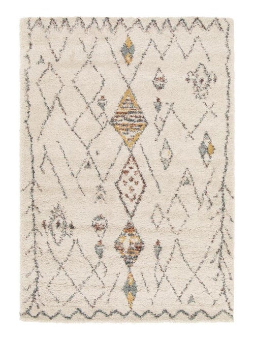 Tapis shaggy tissé motif berbère AURORA 1 - Kiabi