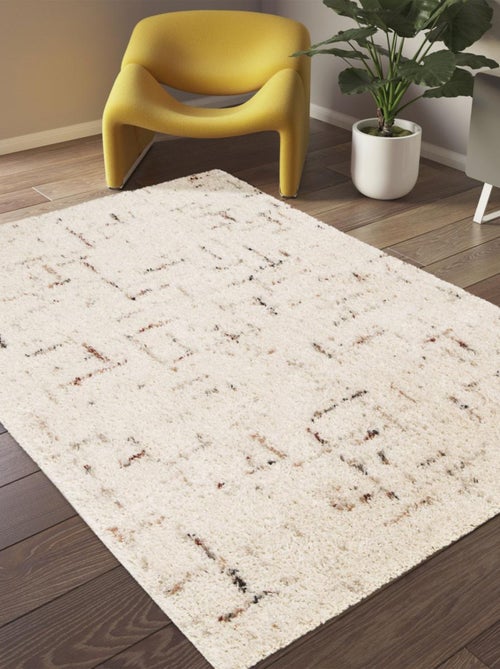 Tapis shaggy tissé motif faux uni CROMA 9 - Kiabi