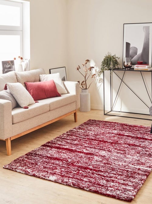 Tapis shaggy tissé motif faux uni EMBER - Kiabi