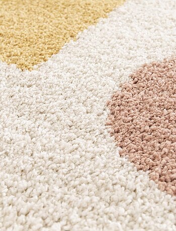 Tapis shaggy tissé motif géométrique AURORA 3