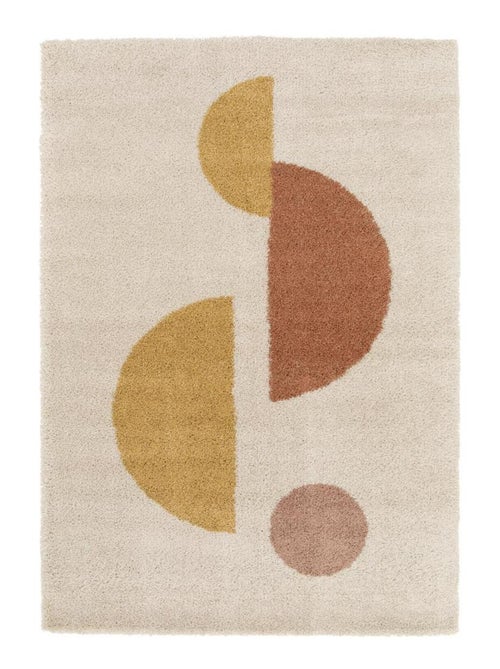 Tapis shaggy tissé motif géométrique AURORA 3 - Kiabi