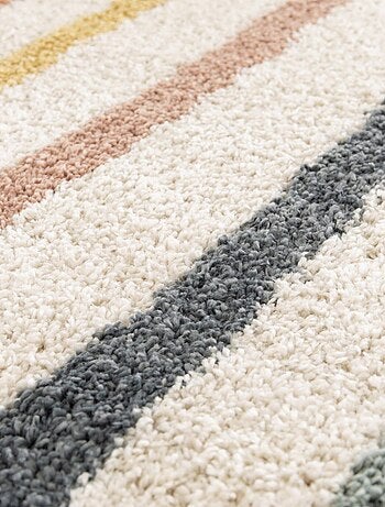 Tapis shaggy tissé motif géométrique AURORA 4
