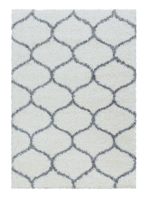 Tapis shaggy tissé motif scandinave SCANDINAV A - Kiabi