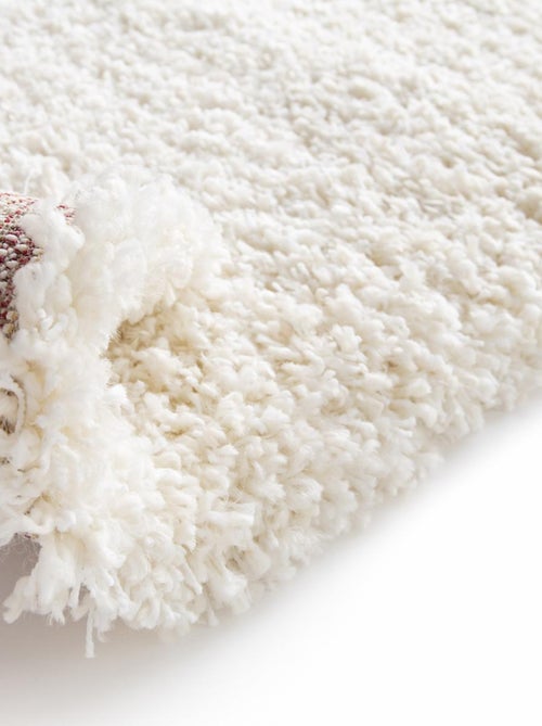 Tapis shaggy tissé motif uni FLEURAN - Kiabi