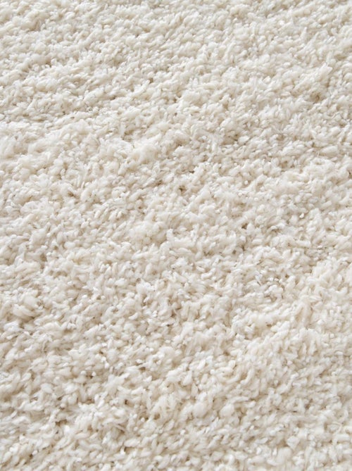 Tapis shaggy tissé motif uni FLEURAN - Kiabi