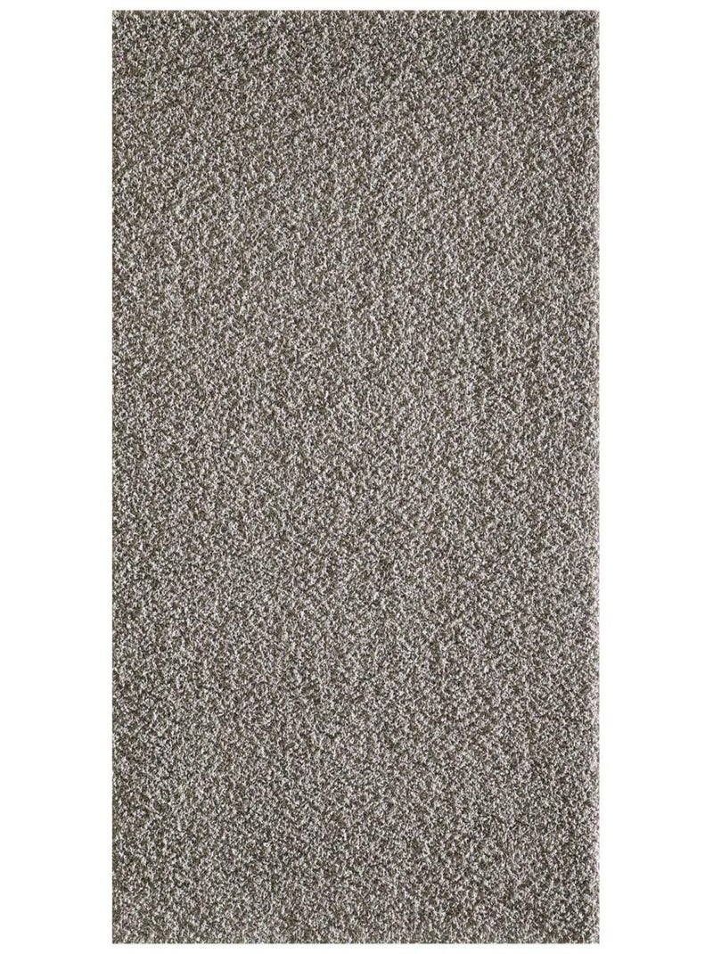 Tapis shaggy tissé motif uni SG LOCA Argent - Kiabi