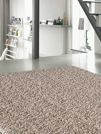 Tapis shaggy tissé motif uni sg loca