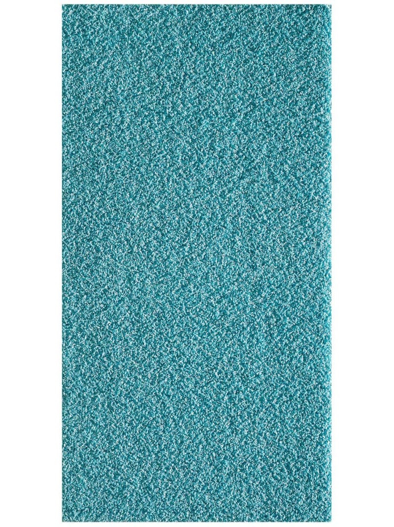 Tapis shaggy tissé motif uni SG LOCA Bleu - Kiabi