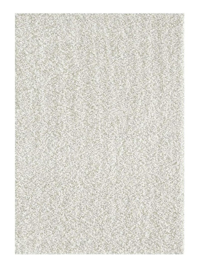 Tapis shaggy tissé motif uni SG LOCA Ecru - Kiabi