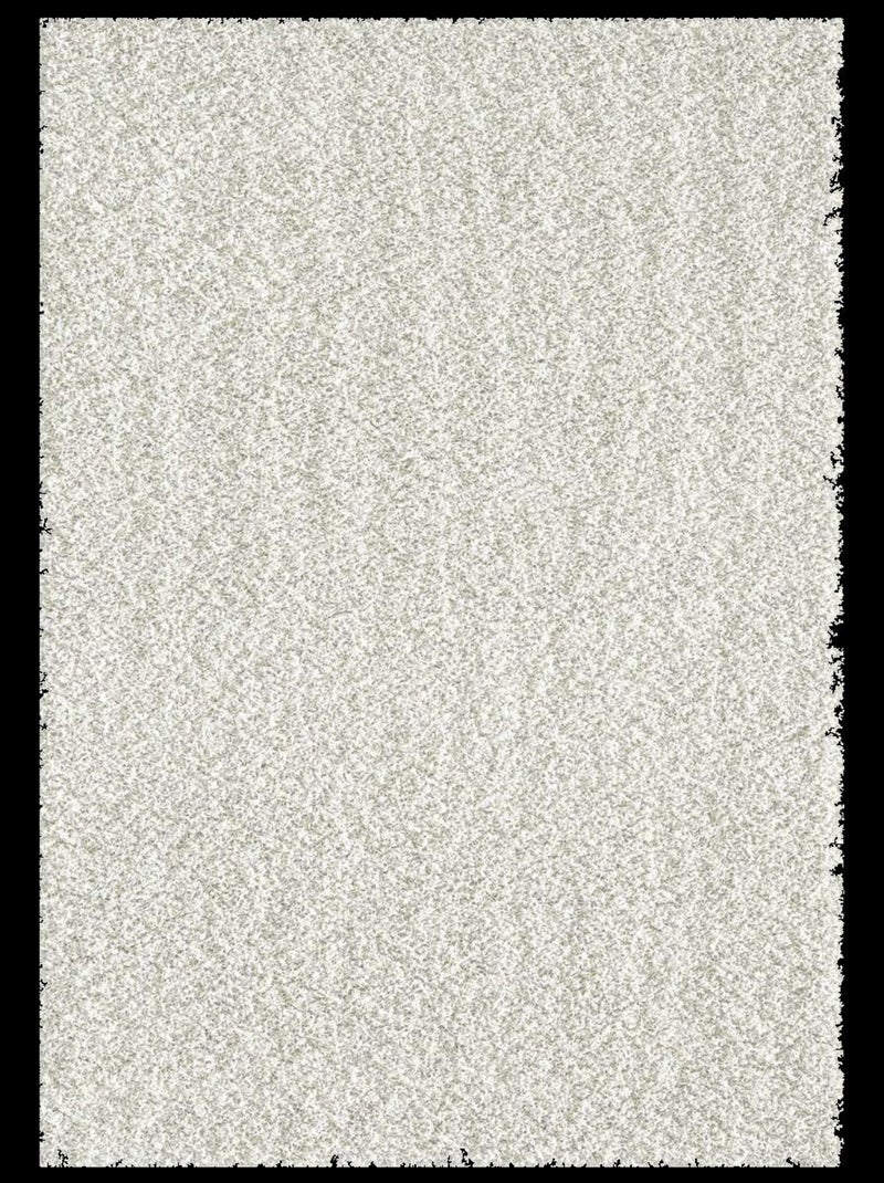 Tapis shaggy tissé motif uni SG LOCA Ecru - Kiabi