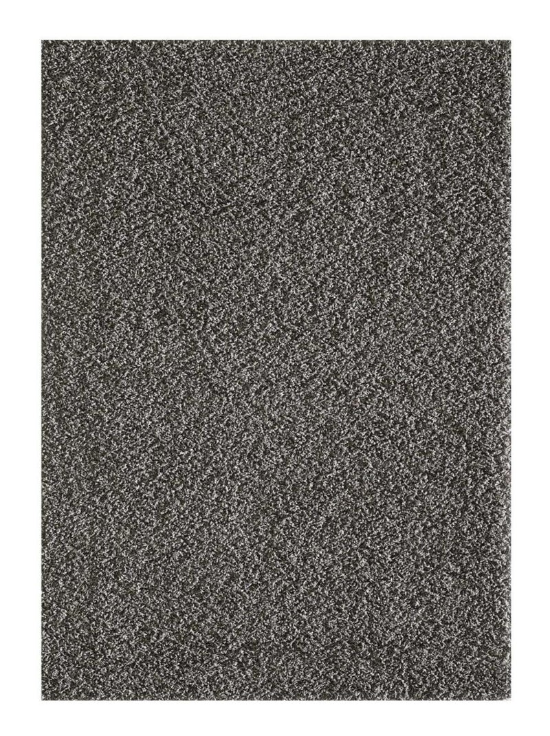 Tapis shaggy tissé motif uni SG LOCA Gris - Kiabi