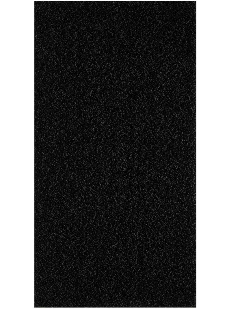 Tapis shaggy tissé motif uni SG LOCA Noir - Kiabi