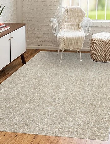 Tapis shaggy tissé motif uni TAPITOP