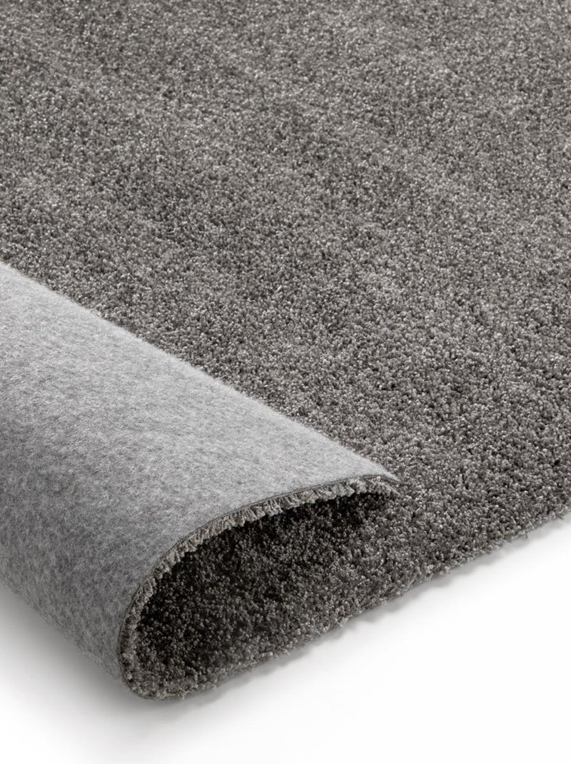 Tapis shaggy tissé motif uni TAPITOP Gris - Kiabi